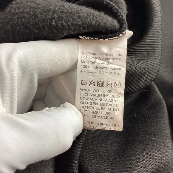 SHEIN Curve Oversized Coffee Is My Love Language Black Sweatshirt Dress 1XL - Picture 6 of 10